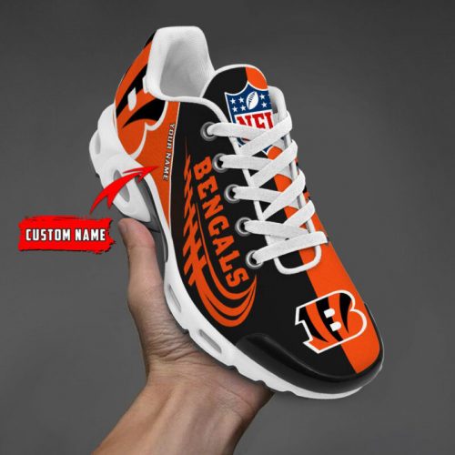 Cincinnati Bengals NFL Half Color Air Max Plus Sport Sneakers For Fan Gifts