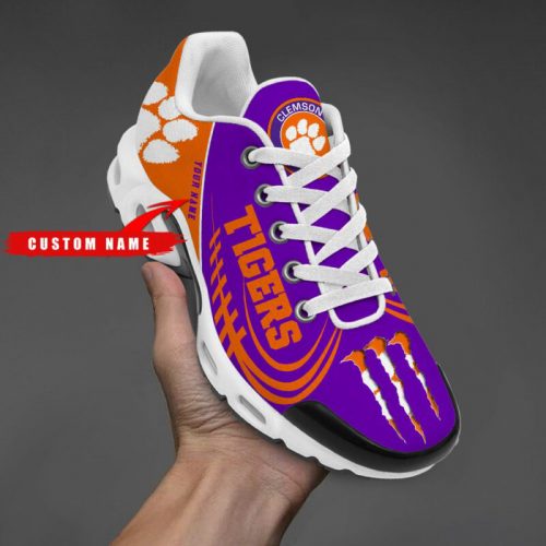 Clemson Tigers NCAA Air Max Plus Sport Sneakers For Fan Gifts