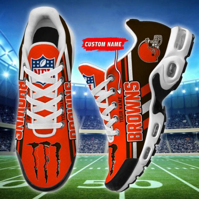 Cleveland Browns Nfl Air Max Plus Sport Sneakers For Fan Gifts