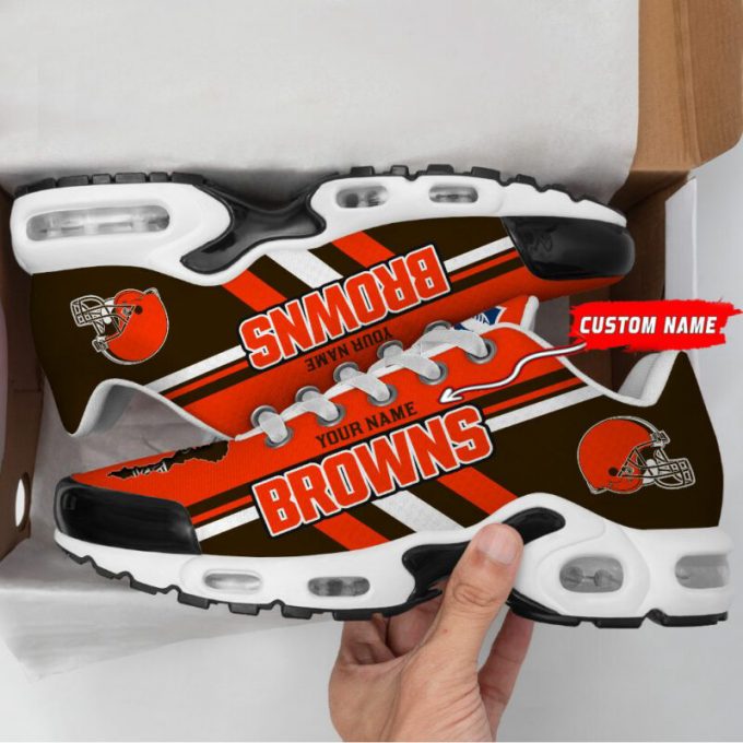 Cleveland Browns Nfl Air Max Plus Sport Sneakers For Fan Gifts