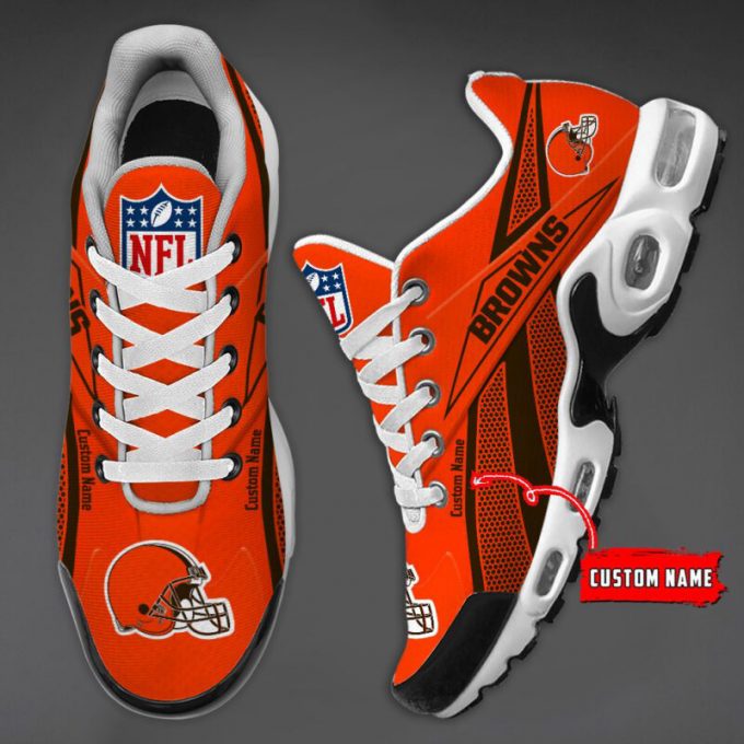 Cleveland Browns Premium Nfl Air Max Plus Sport Sneakers For Fan Gifts