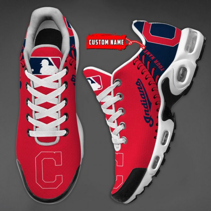 Cleveland Indians Mlb Air Max Plus Sport Sneakers For Fan Gifts