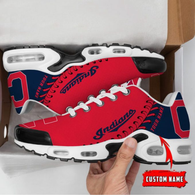 Cleveland Indians Mlb Air Max Plus Sport Sneakers For Fan Gifts