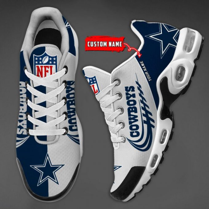 Dallas Cowboys Nfl Half Color Air Max Plus Sport Sneakers For Fan Gifts