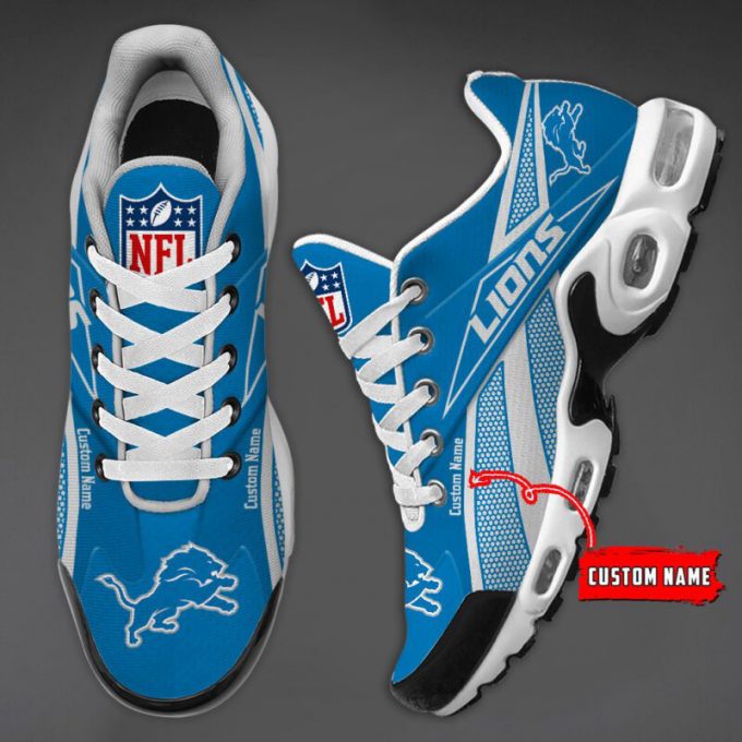 Detroit Lions Premium Nfl Air Max Plus Sport Sneakers For Fan Gifts