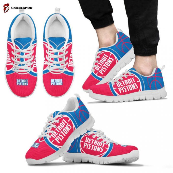 Detroit Pistons Unisex Running Shoes For Fans Gifts