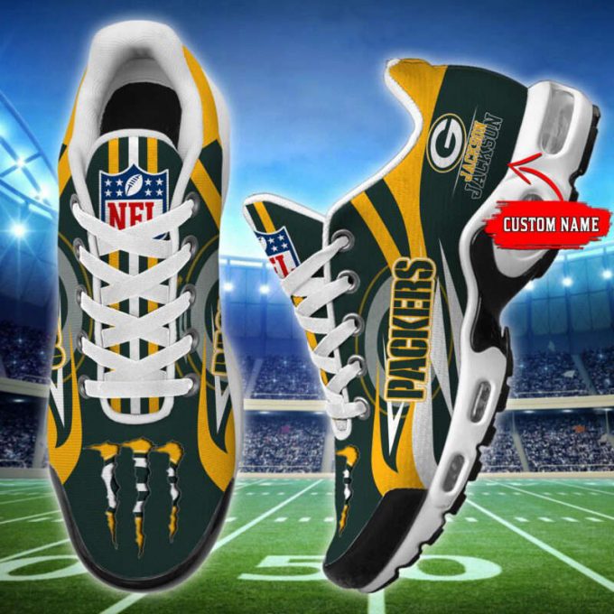 Green Bay Packers Nfl Monster Air Max Plus Sport Sneakers For Fan Gifts