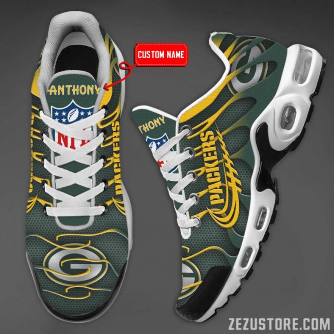 Green Bay Packers Nfl Premium Air Max Plus Sport Sneakers For Fan Gifts