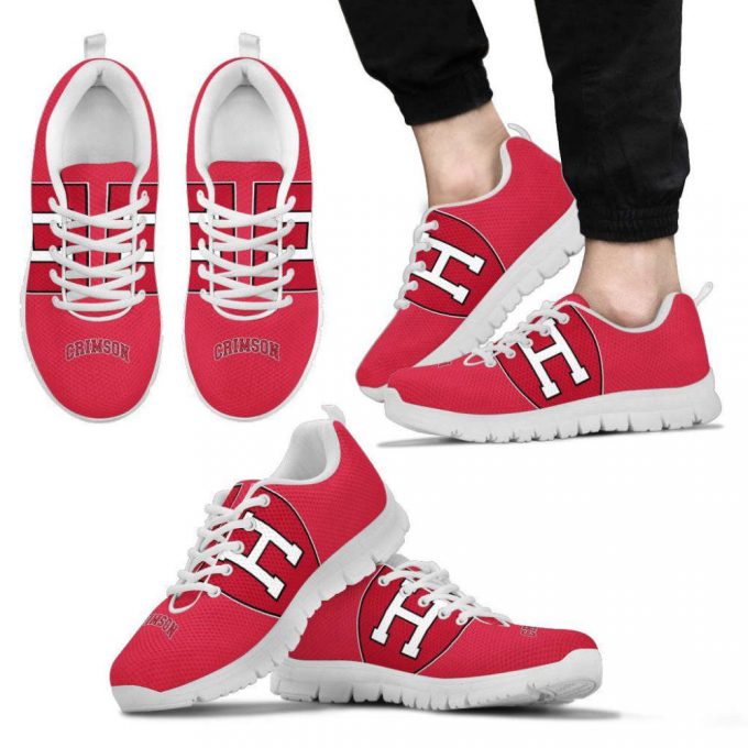 Harvard Crimson Unisex Running Shoes For Fans Gifts