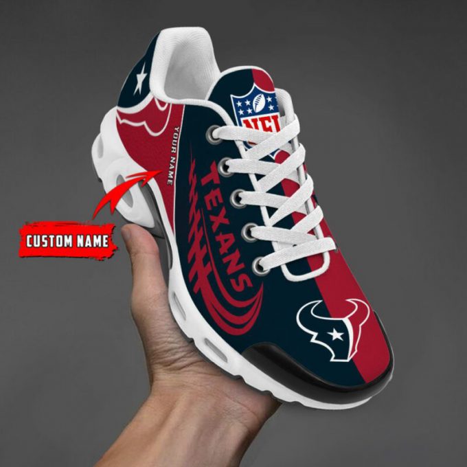 Houston Texans Nfl Half Color Air Max Plus Sport Sneakers For Fan Gifts