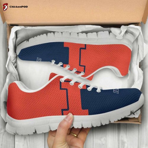 Illinois Fighting Illini Unisex Running Shoes For Fans Gifts