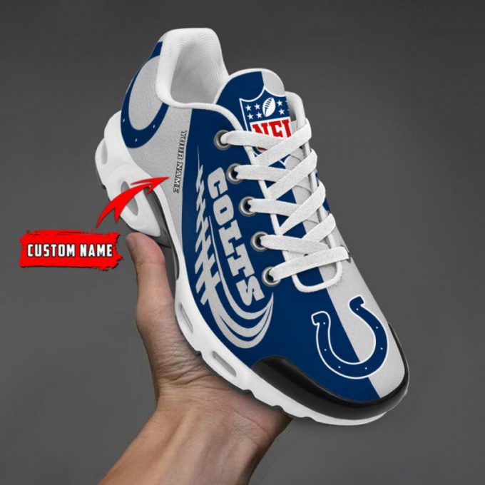 Indianapolis Colts Nfl Half Color Air Max Plus Sport Sneakers For Fan Gifts