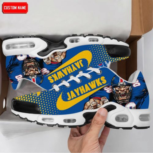 Kansas Jayhawks NCAA Premium Air Max Plus Sport Sneakers For Fan Gifts