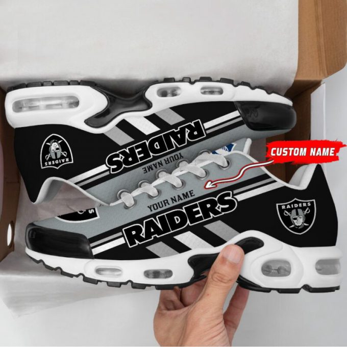 Las Vegas Raiders Nfl Air Max Plus Sport Sneakers For Fan Gifts