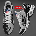 Las Vegas Raiders NFL Half Color Air Max Plus Sport Sneakers For Fan Gifts