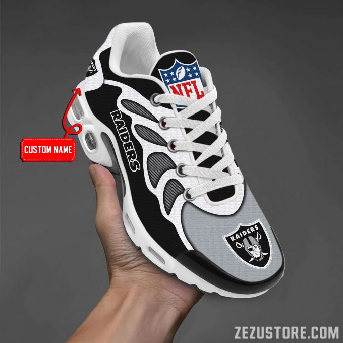 Las Vegas Raiders Nfl Premium Air Max Plus Sport Sneakers For Fan Gifts