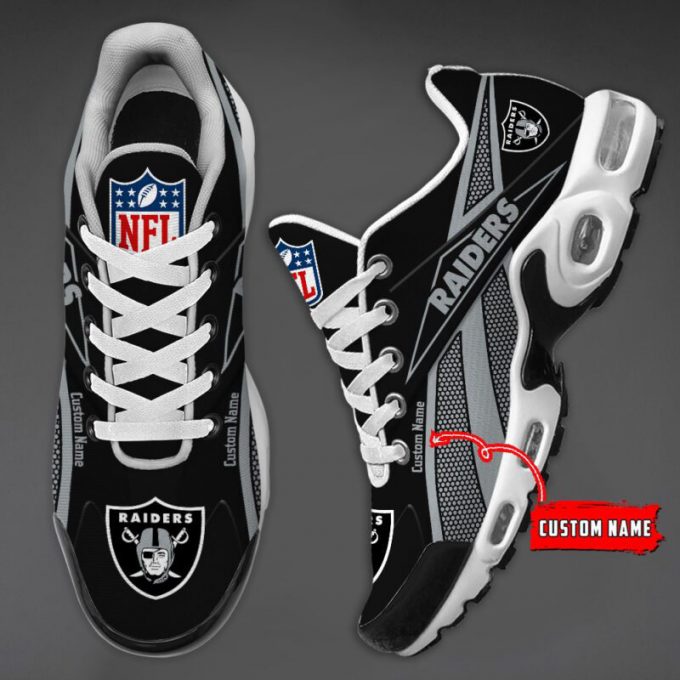 Las Vegas Raiders Premium Nfl Air Max Plus Sport Sneakers For Fan Gifts