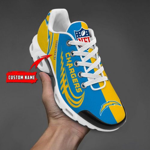 Los Angeles Chargers NFL Half Color Air Max Plus Sport Sneakers For Fan Gifts