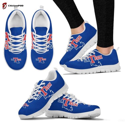 Louisiana Tech Bulldogs Unisex Running Shoes For Fans Gifts