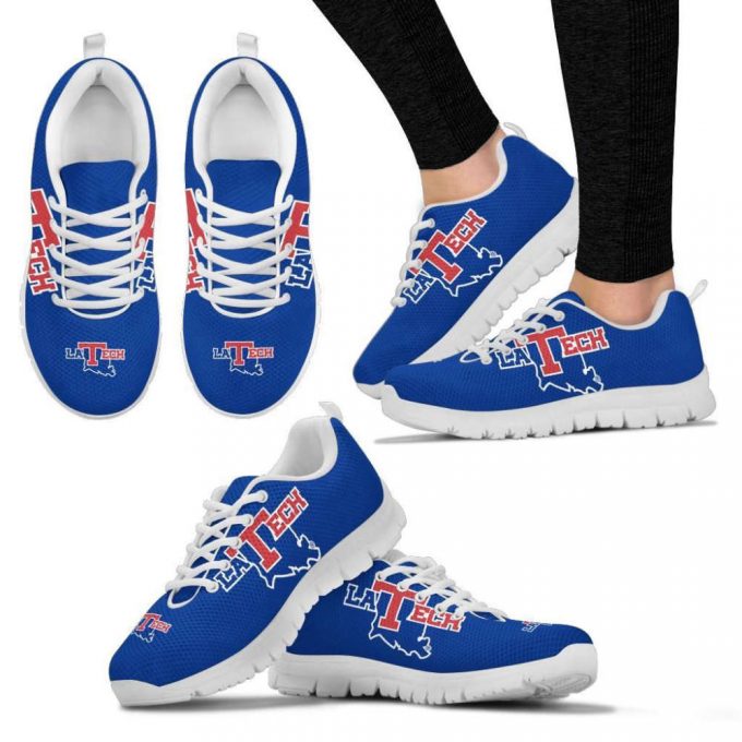 Louisiana Tech Bulldogs Unisex Running Shoes For Fans Gifts