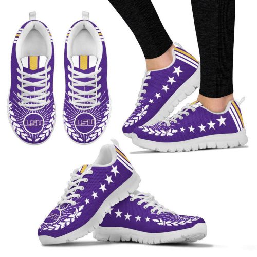 LSU Tigers Line Of Stars Victory Unisex Running Shoes For Fans Gifts