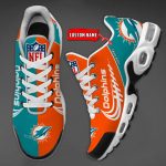 Miami Dolphins NFL Half Color Air Max Plus Sport Sneakers For Fan Gifts