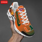 Miami Hurricanes NCAA Premium Air Max Plus Sport Sneakers For Fan Gifts