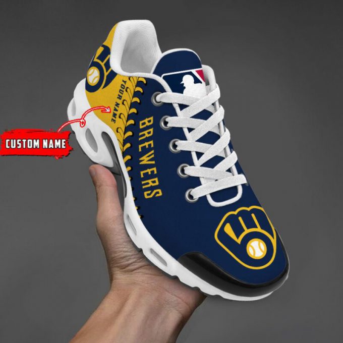 Milwaukee Brewers Mlb Air Max Plus Sport Sneakers For Fan Gifts