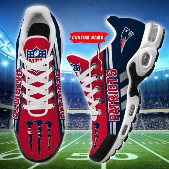 New England Patriots Nfl Air Max Plus Sport Sneakers For Fan Gifts