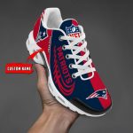 New England Patriots NFL Half Color Air Max Plus Sport Sneakers For Fan Gifts