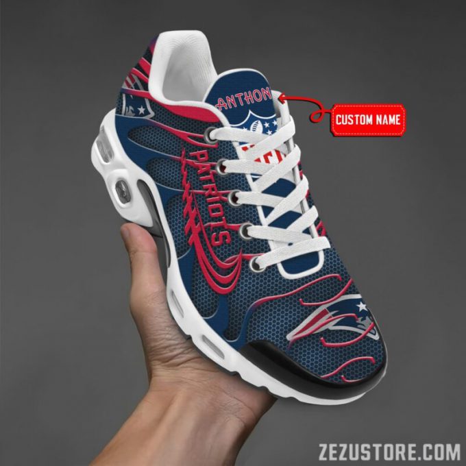 New England Patriots Nfl Premium Air Max Plus Sport Sneakers For Fan Gifts