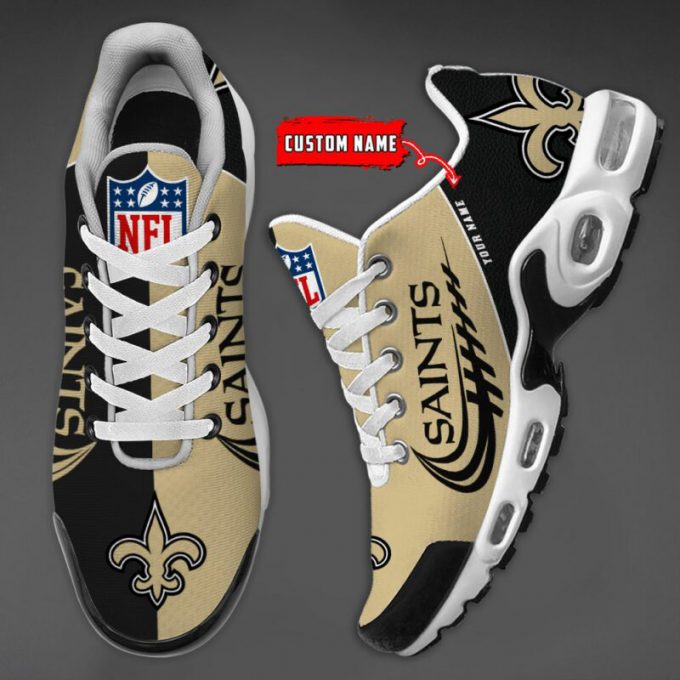 New Orleans Saints Nfl Half Color Air Max Plus Sport Sneakers For Fan Gifts