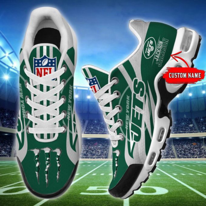 New York Jets Nfl Monster Air Max Plus Sport Sneakers For Fan Gifts