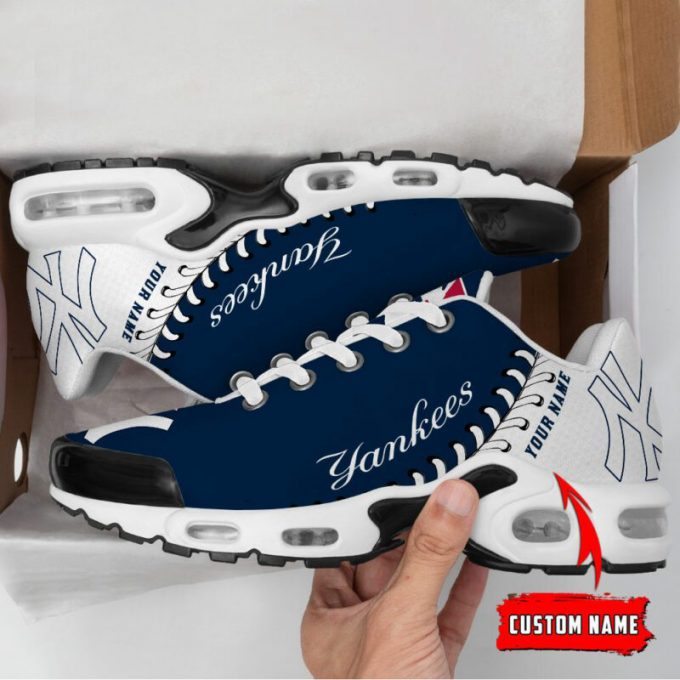 New York Yankees Mlb Air Max Plus Sport Sneakers For Fan Gifts