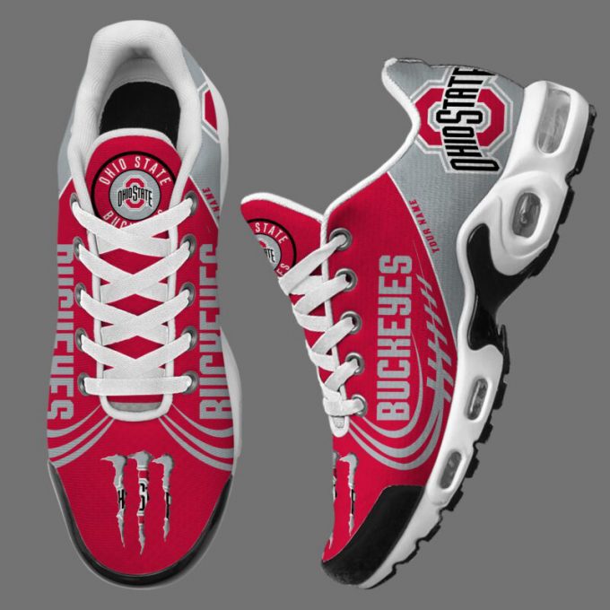 Ohio State Buckeyes Ncaa Air Max Plus Sport Sneakers For Fan Gifts