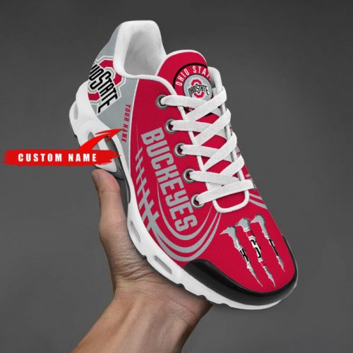 Ohio State Buckeyes NCAA Air Max Plus Sport Sneakers For Fan Gifts