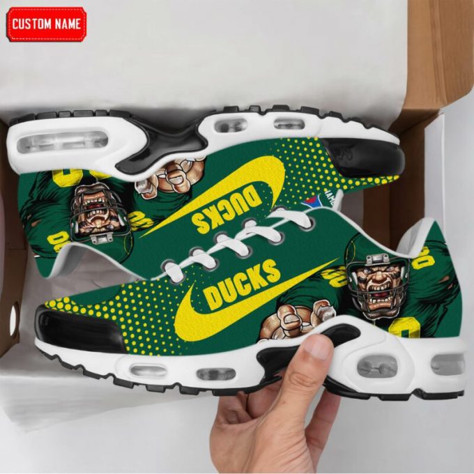 Oregon Ducks Ncaa Premium Air Max Plus Sport Sneakers For Fan Gifts