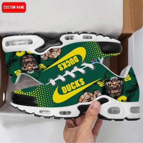 Oregon Ducks NCAA Premium Air Max Plus Sport Sneakers For Fan Gifts