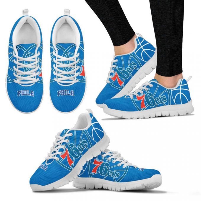 Philadelphia 76Ers Unisex Running Shoes For Fans Gifts