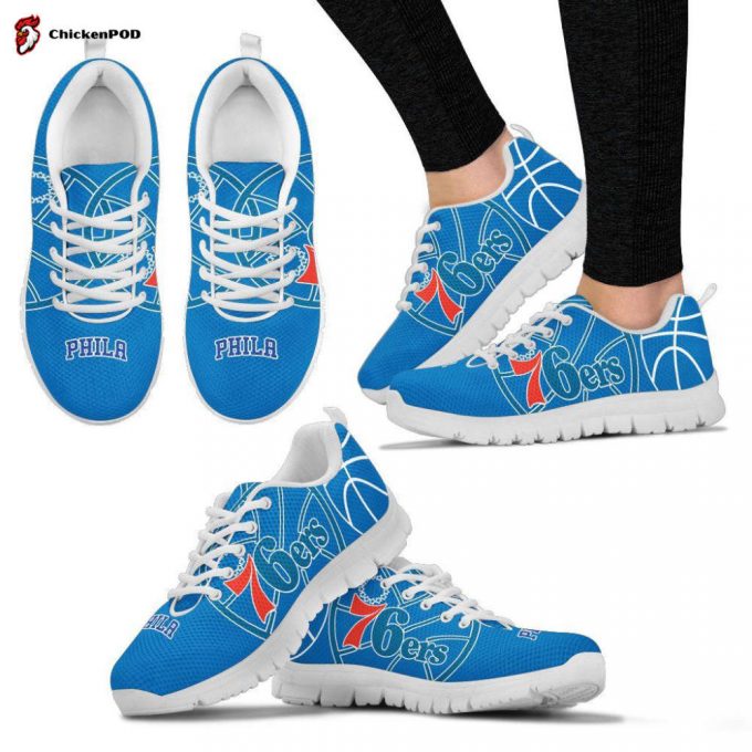 Philadelphia 76Ers Unisex Running Shoes For Fans Gifts