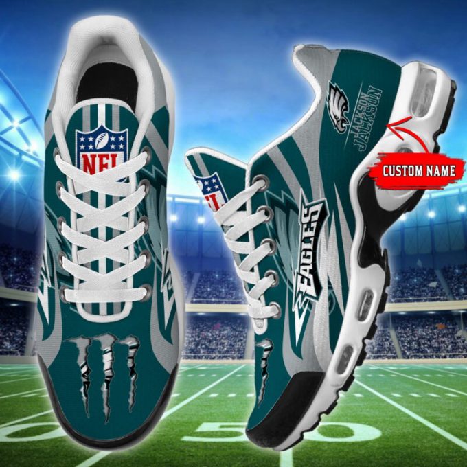 Philadelphia Eagles Nfl Monster Air Max Plus Sport Sneakers For Fan Gifts