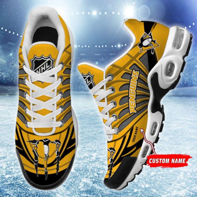 Pittsburgh Penguins Nhl Air Max Plus Sport Sneakers For Fan Gifts