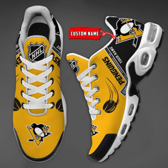 Pittsburgh Penguins Nhl Teams Air Max Plus Sport Sneakers For Fan Gifts