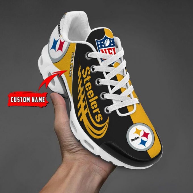 Pittsburgh Steelers Nfl Half Color Air Max Plus Sport Sneakers For Fan Gifts