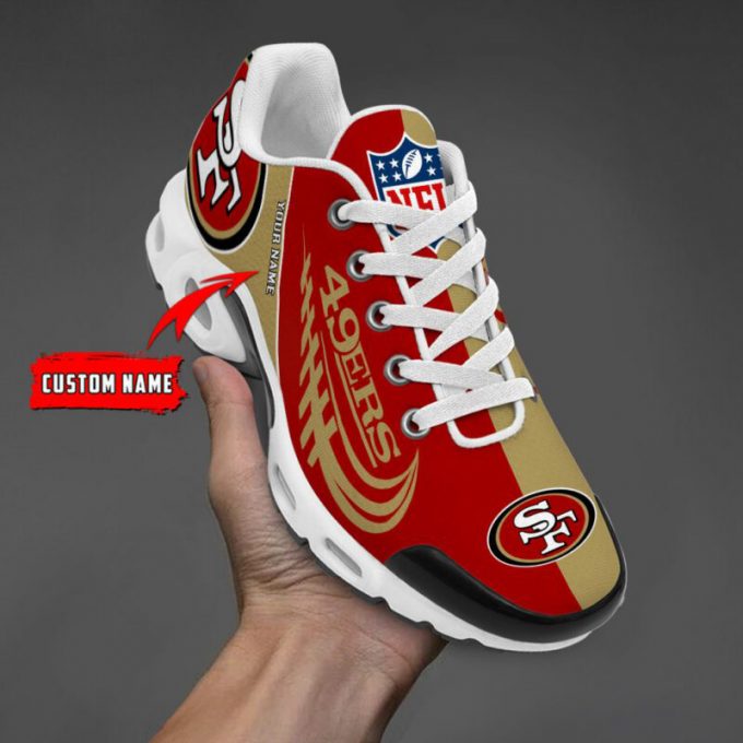 San Francisco 49Ers Nfl Half Color Air Max Plus Sport Sneakers For Fan Gifts