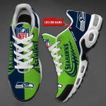 Seattle Seahawks NFL Half Color Air Max Plus Sport Sneakers For Fan Gifts