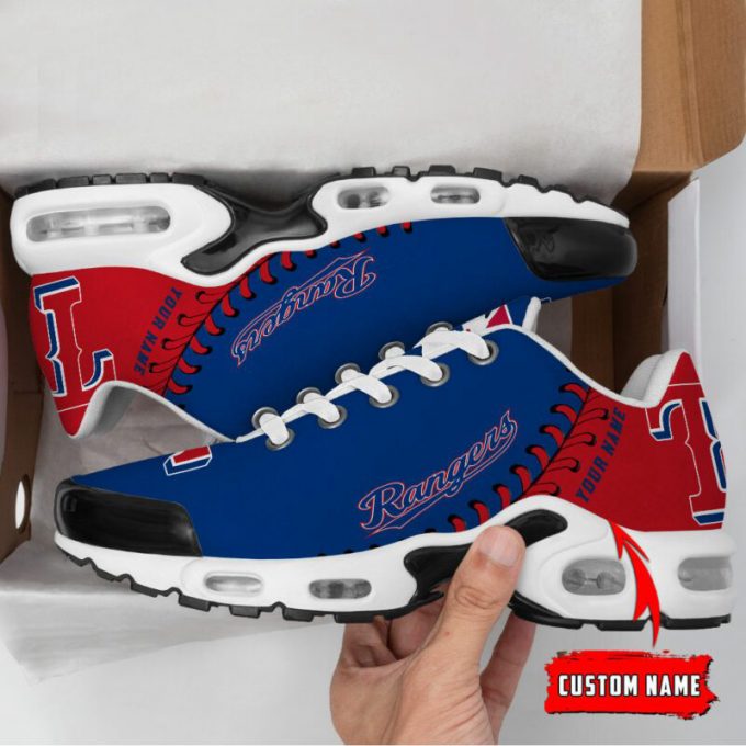 Texas Rangers Mlb Air Max Plus Sport Sneakers For Fan Gifts