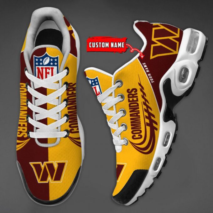 Washington Commanders Nfl Half Color Air Max Plus Sport Sneakers For Fan Gifts