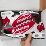 Wisconsin Badgers NCAA Air Max Plus Sport Sneakers For Fan Gifts