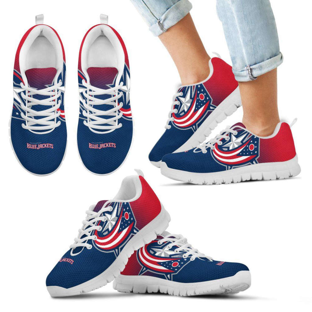 Columbus Blue Jackets Unisex Running Shoes For Fans Gifts